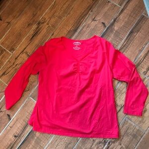 Red Venezia 18/20 Long Sleeved Top #2204